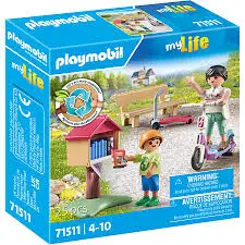 [225772PLA] Boîte à livres avec maman et enfant 71511  J25