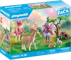 Duo de fées avec animaux de la forêt 71800  J25