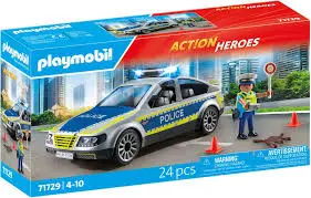 [225791PLA] Voiture de police avec sirène et gyrophare 71729  J25 SAJOU
