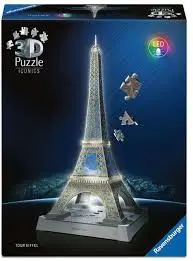 [2261082RAV] Puzzle 3D Iconics - Tour Eiffel illuminée 80244  J26 SAJOU