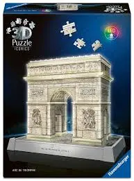 [2261084RAV] Puzzle 3D Iconics - Arc de Triomphe illuminé 80299  J26