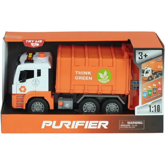 A2502298 CAMION POUBELLE SON & LUM 30CM  J25 SAJOU