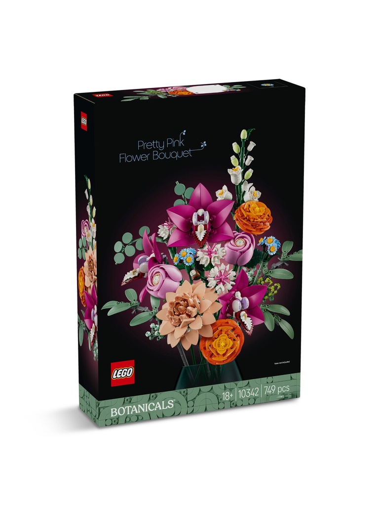 LEGO Botanique 10342 Le joli bouquet de fleurs roses Set pour adultes J26 LEGO