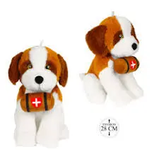 PELUCHE ST BERNARD 28CM PDQ416-28