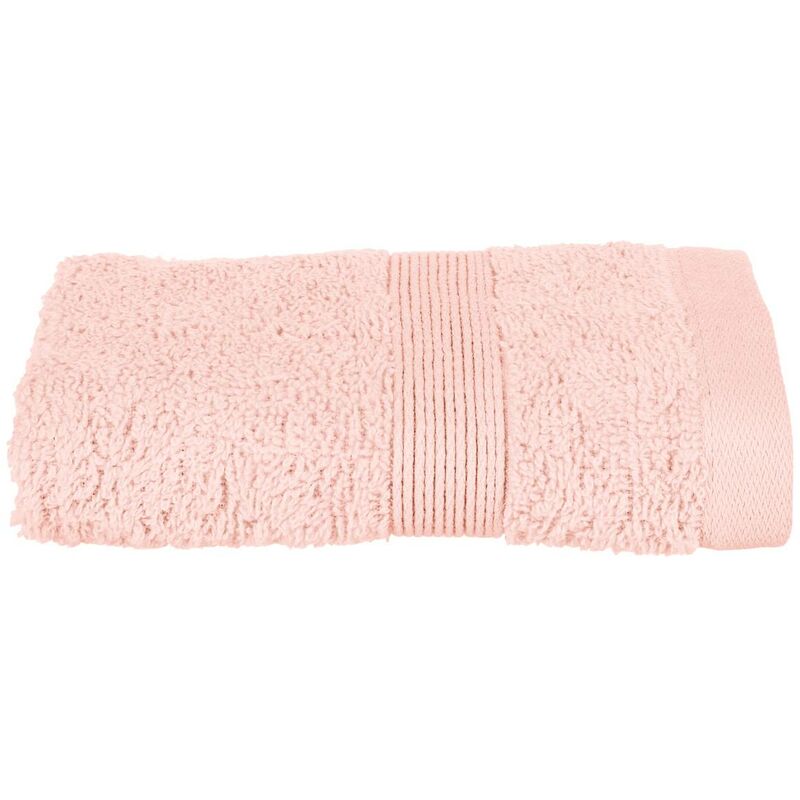 [JJA125866W] Serviette Invité Essentiel Coton Rose 30x50cm Atmosphera Créateur D'intérieur - Rose
