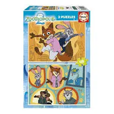 PUZZLE 2*48P ZOOTROPOLIS 20463