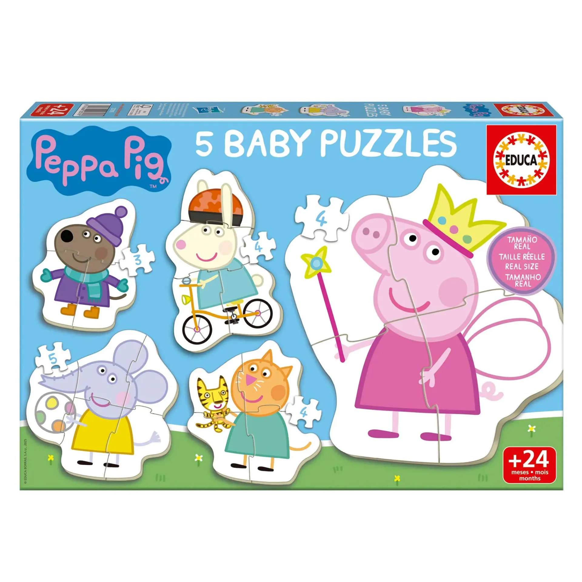 Puzzle Educa Baby Peppa Pig de 3+4+5 pcs 20318