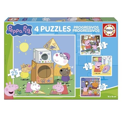 Puzzle Progressif 12-16-20-25 pcs Peppa Pig - Educa 20326