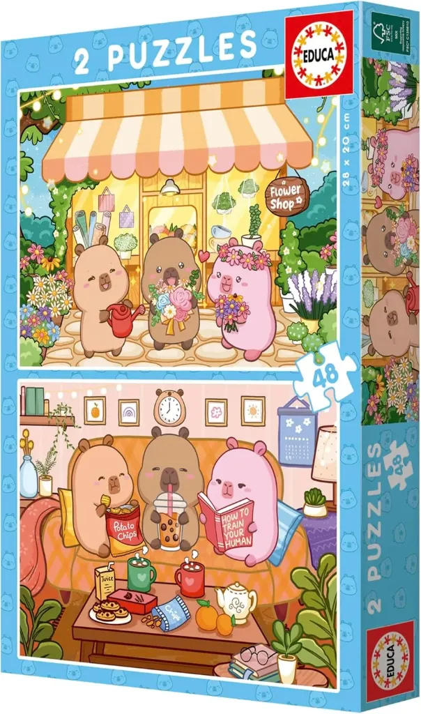 Educa Capyfun Set de 2 Puzzles pour Enfants avec 48 pièces 20482