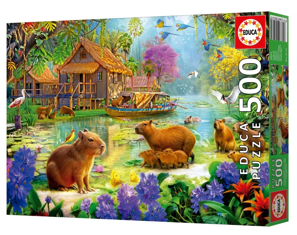 Puzzle 500 pcs Capybara Village - Educa 20547
