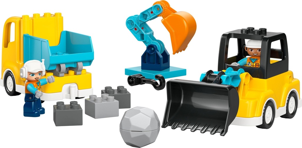 [LEG10475] LEGO DUPLO MA VILLE - LES VEHICULES DE CHANTIER 3-EN-1 10475 J26 SAJOU LEGO