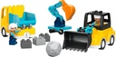 LEGO DUPLO MA VILLE - LES VEHICULES DE CHANTIER 3-EN-1 10475 J26 SAJOU LEGO