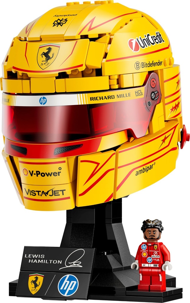 [LEG43022] LEGO Editions Scuderia Ferrari HP Lewis Hamilton Helmet Construction Set 43022 J26 SAJOU LEGO