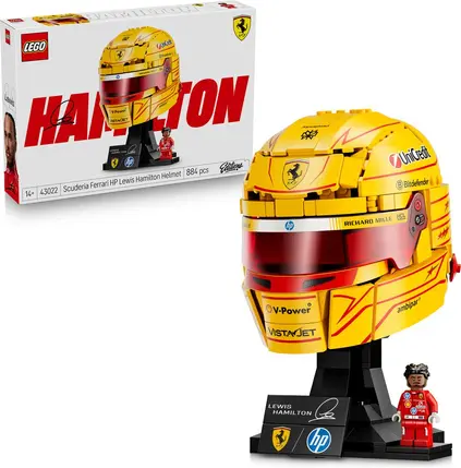 [LEG43022] LEGO Editions Scuderia Ferrari HP Lewis Hamilton Helmet Construction Set 43022 J26 SAJOU LEGO