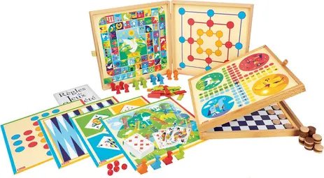 [JEU8125] COFFRET DE JEUX EN BOIS 8125 J26 SAJOU