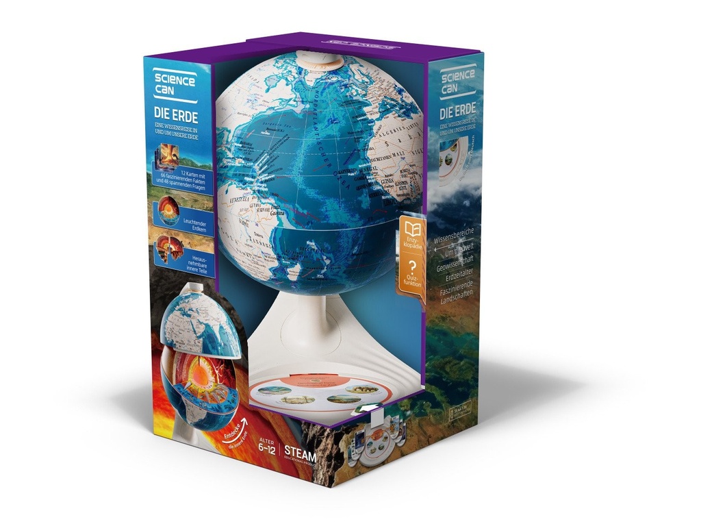 GLOBE D'EXPLORATION INTERACTIF COS003 J26 SAJOU