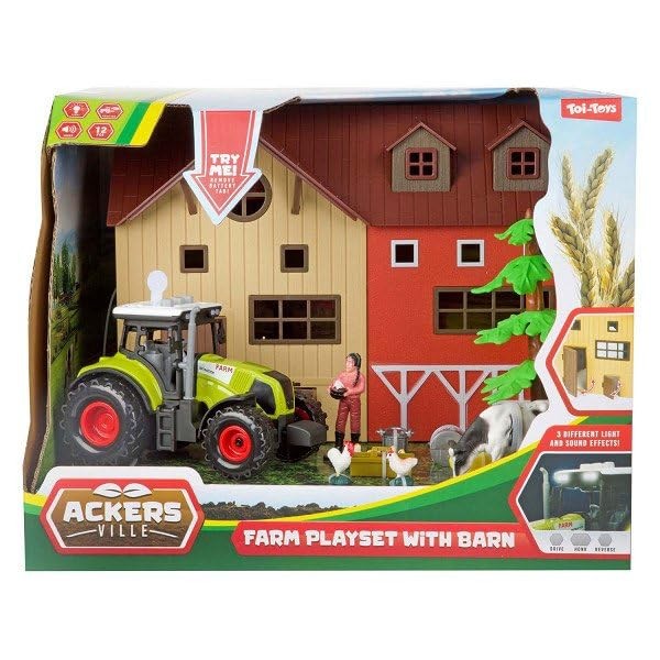 FERME +TRACTEUR + ANIMAUX 28118
