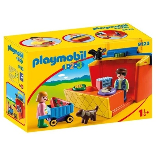 [218225PLA] ETALE DE MARCHE TRANSPORTABLE 9123 playmobil