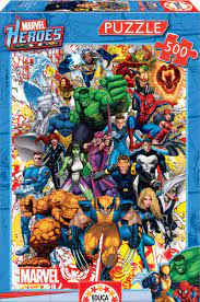 [EDU15560] PUZZLE 500P LES HEROS DE MARVEL 15560
