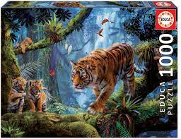 [EDU17662] PUZZLE 1000P TIGRES 17662