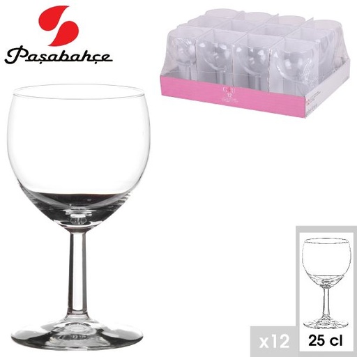 [FOR26963] VERRE BALLON 25CL *12  26963