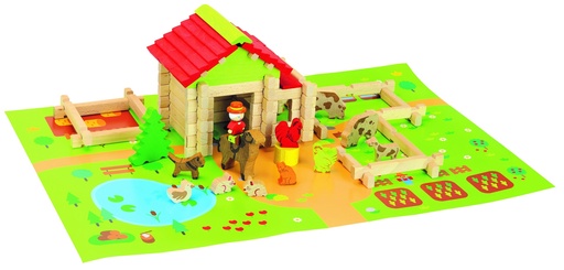 [224335JEU] MA PREMIERE PETITE FERME EN BOIS - 80 PIECES  8232  J24