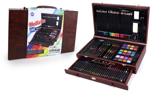 [224354MGM] malette bois 140 pieces  30219  J24