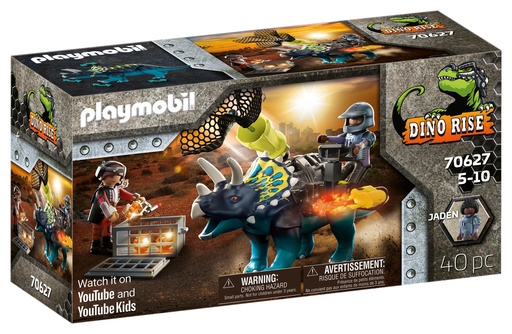 [222796pla] TRICERATOPS & SOLDATS  70627   playmobil