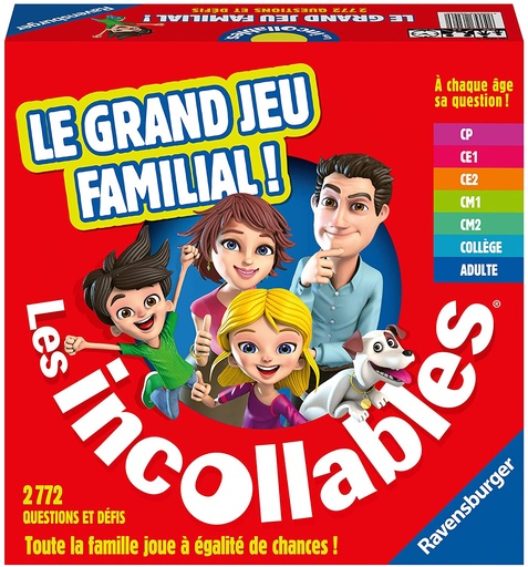 [224509rav] LE GRAND JEU FAMILIAL DES INCOLLABLES 26296  j24 SAJOU