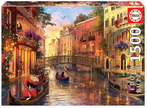 [EDU17124] PUZZLE 1500P COUCHER SOLEIL VENISE 17124