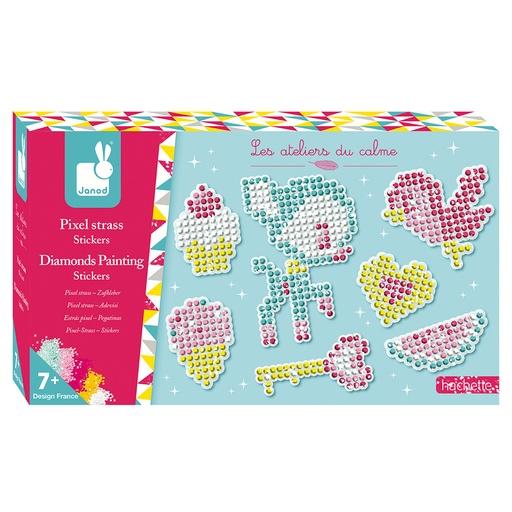 [jur07884] pixel art strass stickers 07884