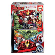 [EDU15932] 2  PUZZLES 48PIECES AVENGERS 15932