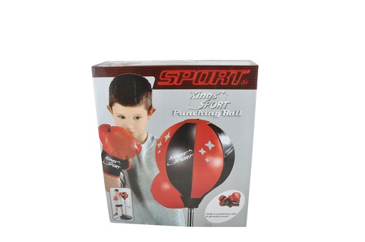 [2251098BEE] PUNCHING BALL ET GANTS - 90-130 CM 13713881 J25 sajou  a1902494