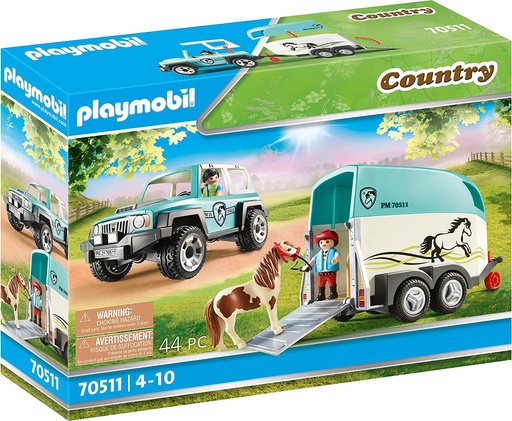 [223757pla] VOIT. &VAN POUR PONEY 70511 J23 playmobil