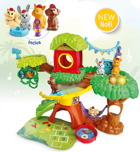 [223249vte] TUT TUT ANIMO-ARBRE CABANE INTERACTIF 515105 J23 VTECH