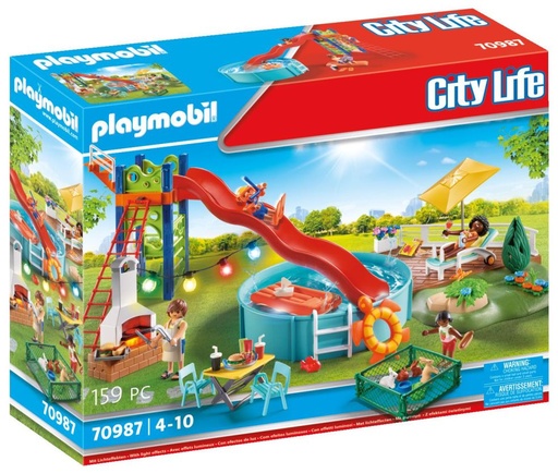 [223775pla] ESPACE DETENTE PISCINE 70987 J23 playmobil