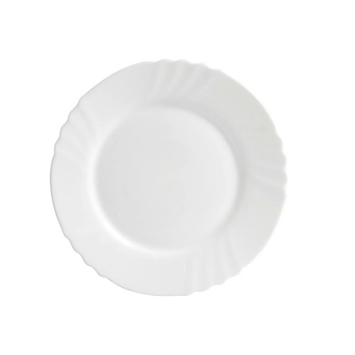 [FOR222] ASSIETTE *6 BLANCHE EBRO