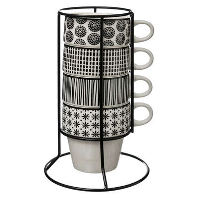 [JJA154138] RACK 4 MUGS M BOHEMIA 26CL