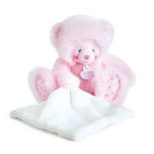 [DOU3552] OURS ROSE DC3552 30 CM DOUDOU ET COMPAGNIE