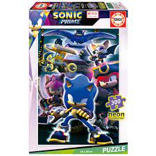 [EDU19630] PUZZLE 300P SONIC PRIME NEON 19630
