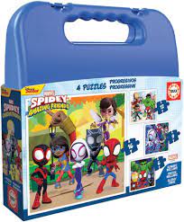 [EDU19580] MALETTE  4 PUZZLES 6-9-12-16P 19580 SPIDERMAN