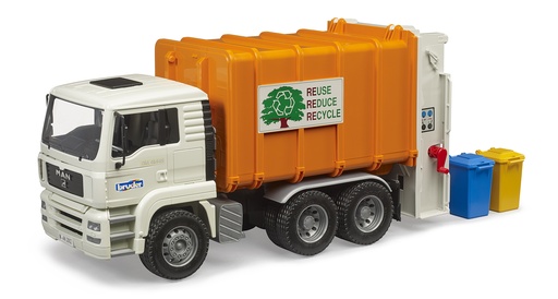 [226852BRU] Camion BRUDER poubelle MAN TGA avec 2 poubelles 2772  J26
