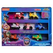 [SPI6067861] PACK 7 RACERS PUP SQUAD LA PAT' PATROUILLE THE MIGHTY MOVIE 6067861 J23