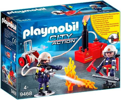 [223777PLA] pompiers avec materiel incendie 9468  J23 playmobil
