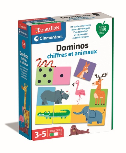 [223389CLE] Dominos chiffres et animaux 52597  J23