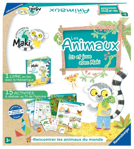 [224380RAV] LIS ET JOUE AVEC MAKI - LES ANIMAUX 00022355  J24