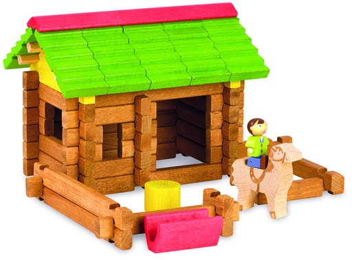 [223318JEU] MON PREMIER CHALET EN BOIS - 64 PIECES  8230  J23