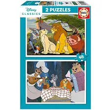 [EDU19996] PUZZLE 2*48P DISNEY 19996