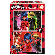 [EDU19968] PUZZLE 2*48P MIRACULOUS 19968