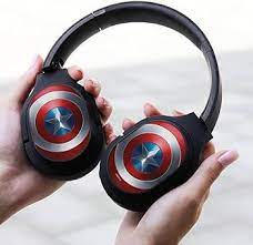 [2241199BIG] CASQUE SANS FIL CAPTAIN AMERICA MHPWCAPAM001 J24